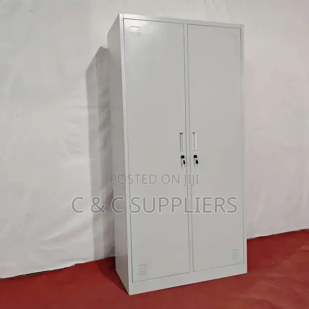 2-Door Metal Office Cabinet - Brand New - 1