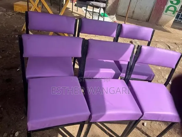 Purple Salon Chairs (Set of 2) - 1