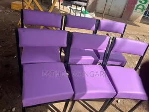 Purple Salon Chairs (Set of 2)