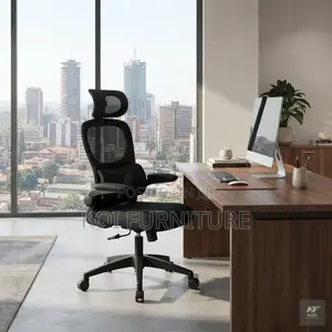 Orthopedic Adjustable Fabric Mesh Office Chair - Black