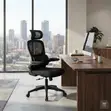 Orthopedic Adjustable Fabric Mesh Office Chair - Black - 1