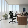 Orthopedic Adjustable Fabric Mesh Office Chair - Black - 2