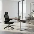 Orthopedic Adjustable Fabric Mesh Office Chair - Black - 3
