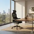 Orthopedic Adjustable Fabric Mesh Office Chair - Black - 5