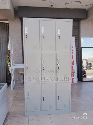 Boss Office Products 12-Drawer Metallic Cabinet with Key