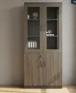 2-Door Document Cabinet - Brown Wood - 4