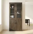 2-Door Document Cabinet - Brown Wood - 5
