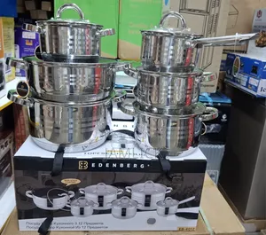 Edenberg 12pcs Stainless Steel Sufuria Set