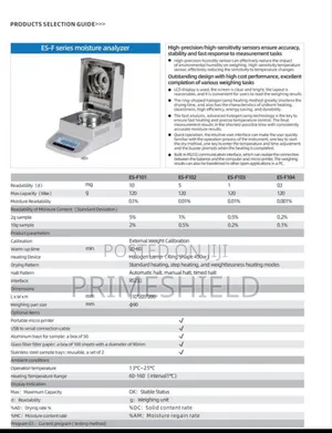 ES-F Series Halogen Moisture Analyzer - 120g