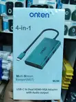 ONTEN M206 USB-C Hub 4-in-1 Dual HDMI 4K@60Hz + VGA - 1