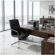 Heavy Leather High Back Visitor Chairs - 3