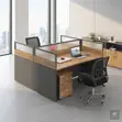 Two-User Square Modular Office Workstation - 2