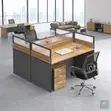 Two-User Square Modular Office Workstation - 3