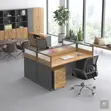 Two-User Square Modular Office Workstation - 4