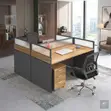 Two-User Square Modular Office Workstation - 5