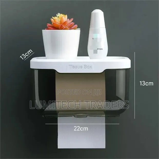 Multifunctional Tissue Box Holder - Gray - 1