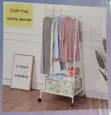 Indoor Triangular Coat Rack with Wheels - 1
