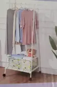 Indoor Triangular Coat Rack with Wheels - 2