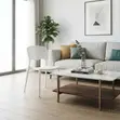 White Armless Dining Chair - 2