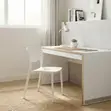 White Armless Dining Chair - 3