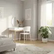 White Armless Dining Chair - 4