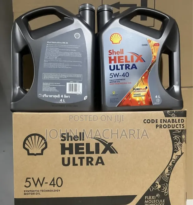 Shell Helix Ultra 15W-40 Fully Synthetic Motor Oil (4L) - 1