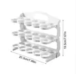 3-Layer Foldable Egg Holder Rack - 2
