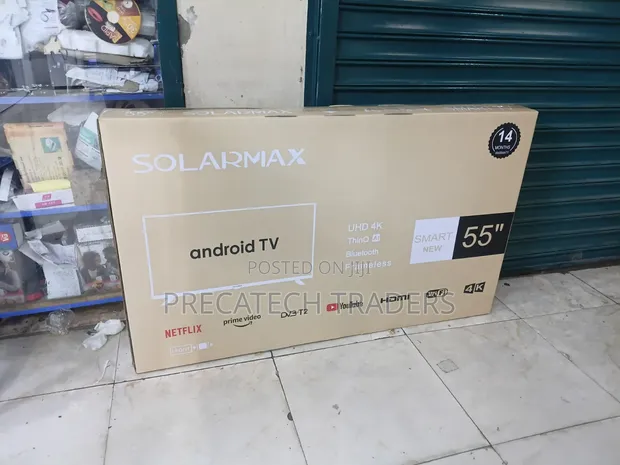Solarmax 55 Inch UHD 4K Android Smart TV - 1