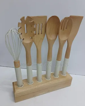 Serving Spoon Set with Stand
