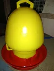 3L Portable Poultry Drinker - Yellow Top - 2