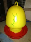 3L Portable Poultry Drinker - Yellow Top - 5