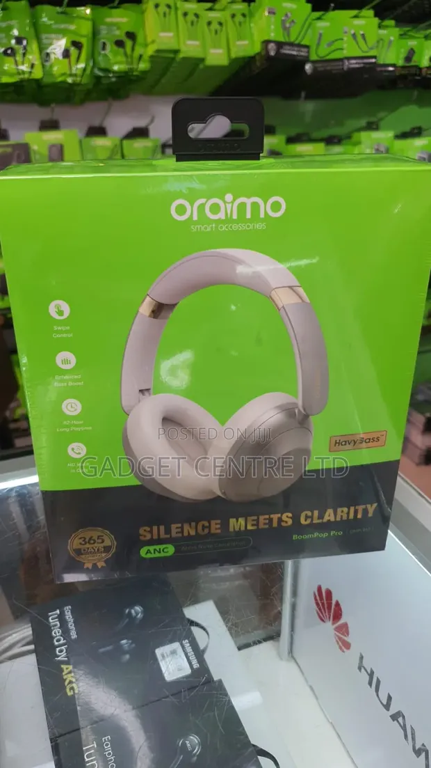 Oraimo Wireless Headphones - Nyeupe - 1