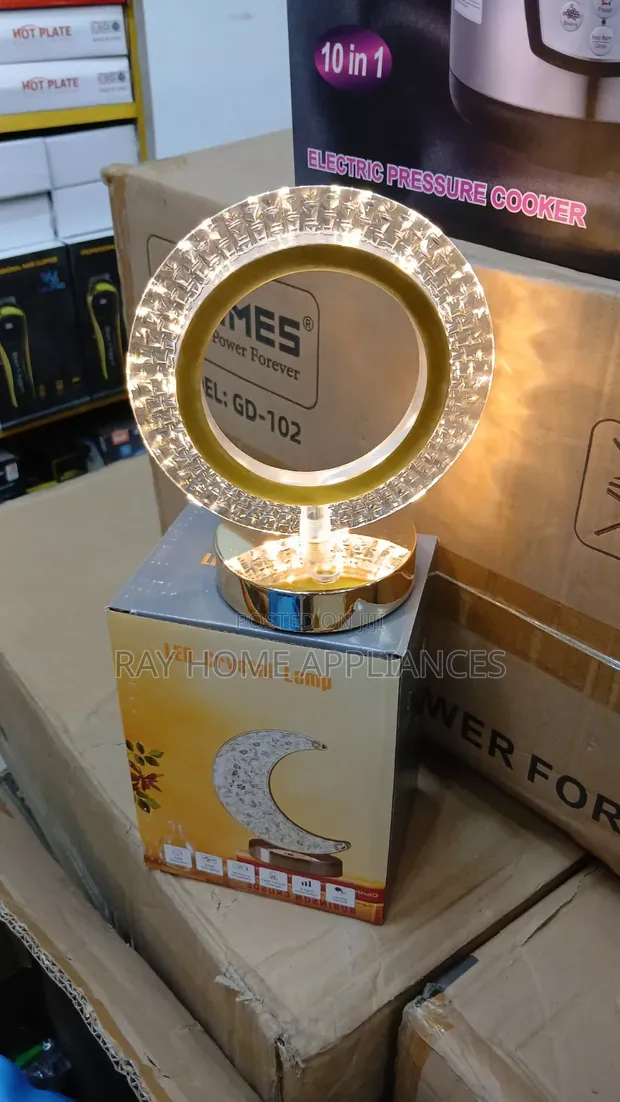 Rechargeable Table Lamp Circle with Touch Controls - 1