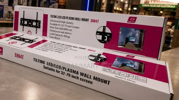 SH-64T Adjustable Tilt TV Wall Mount Bracket (Up to 80") - 1