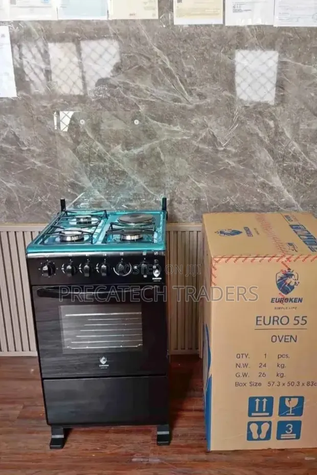 Euroken 50x55 Gas Cooker 3+1 with Oven - 1