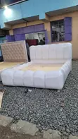 5x6 White Ribbed Bubble Bed Frame - Free Delivery - 2