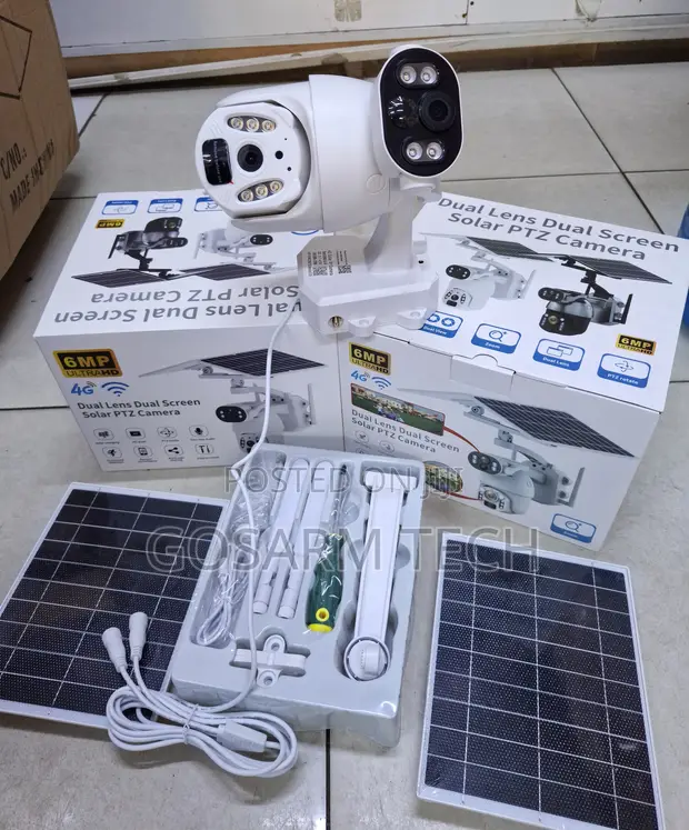 Ubox 4G Solar PTZ Outdoor Camera with Dual Lens - 1