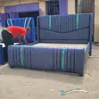 Kitanda cha Chester cha Chevron cha Kijivu Giza 5x6 - 1