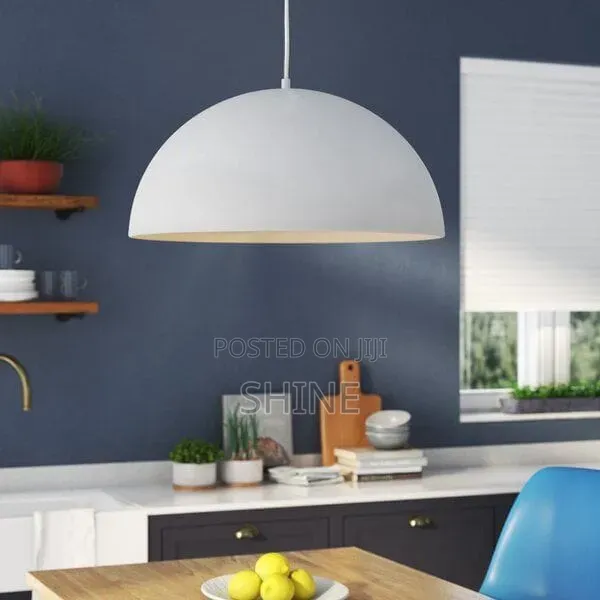 Modern Matte Black & White Pendant Light - 1