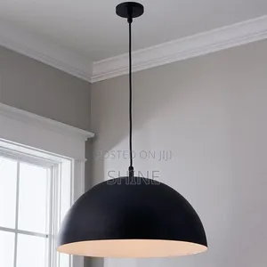 Modern Matte Black & White Pendant Light