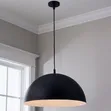 Modern Matte Black & White Pendant Light - 2