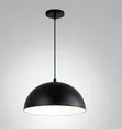 Modern Matte Black & White Pendant Light - 3