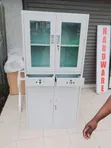 Boss Office Products Adjustable Glass Front Cabinet - 1