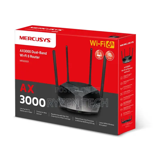 Mercusys AX3000 Wi-Fi 6 Router TL-MR80X - 1
