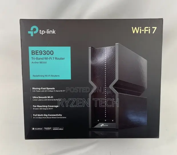 TP-Link Archer BE550 WiFi 7 Tri-Band Router - 1