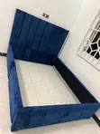 Royal Blue Ribbed Chester Bed (Brand New) - 2