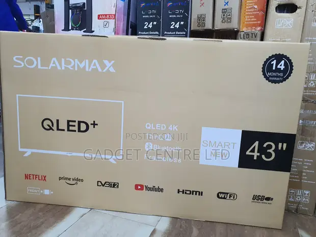 Solarmax 43-inch Android 4K QLED TV - 1