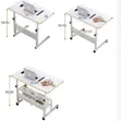 Adjustable Laptop Table with Wheels & Storage - 2