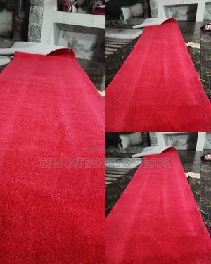 Wall to Wall Office Carpets - Blood Red & Ocean Blue