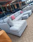 7 Seater Grey U-Shaped Sectional Sofa - Free Delivery - 2